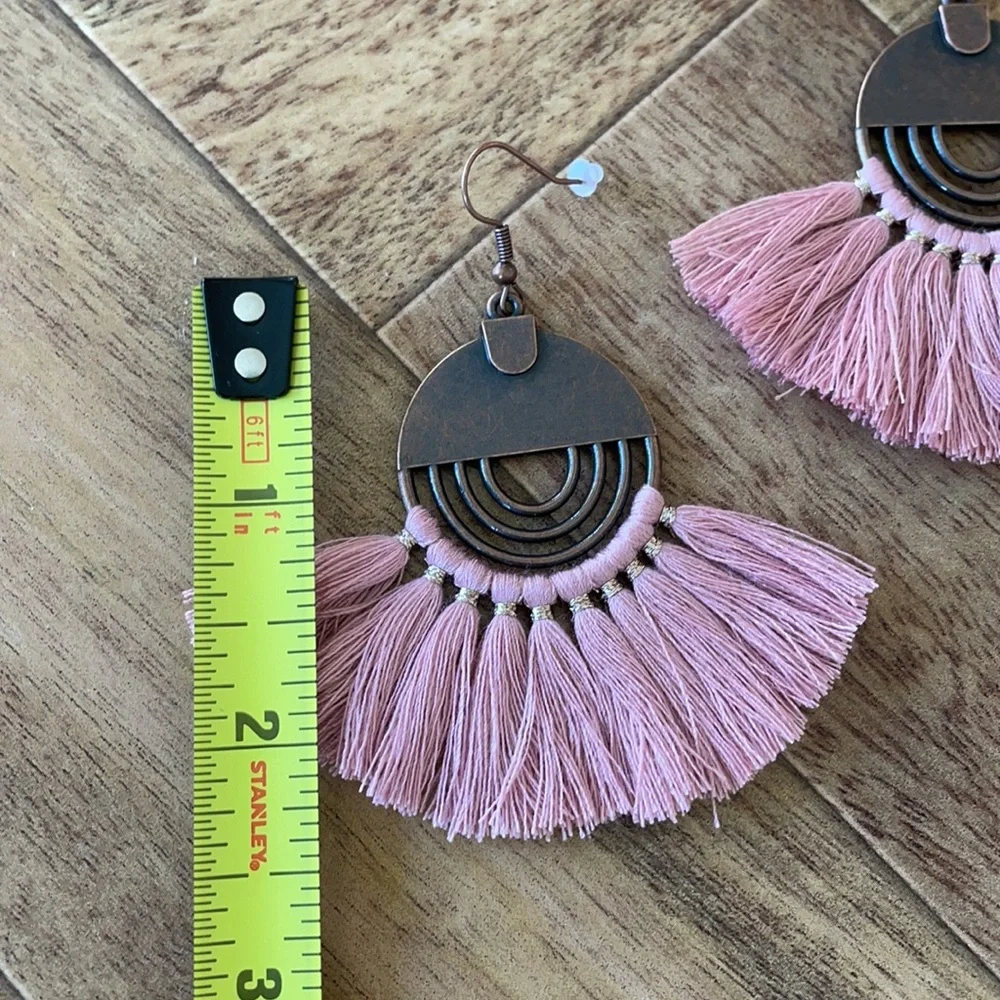 🍉 NEW Boho Statement Fringe Dangle Earrings